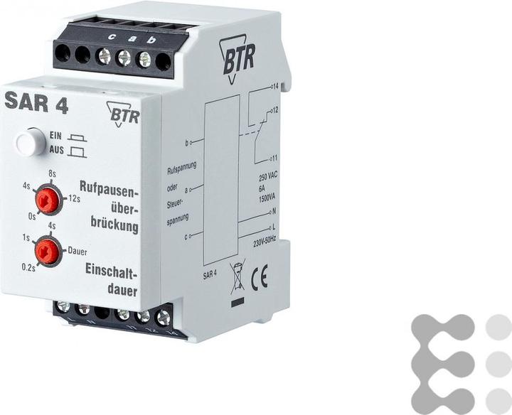 Actual product image Metz Connect BTR SAR 4 functions adjustable f. Top hat rail mounting / Please note technical data / light grey