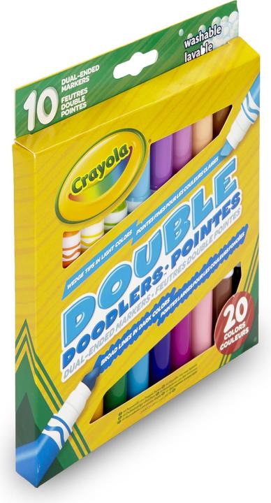 Actual product image Crayola Dubbelzijdige Viltstiften, 10st. (Multicoloured, 10 x)