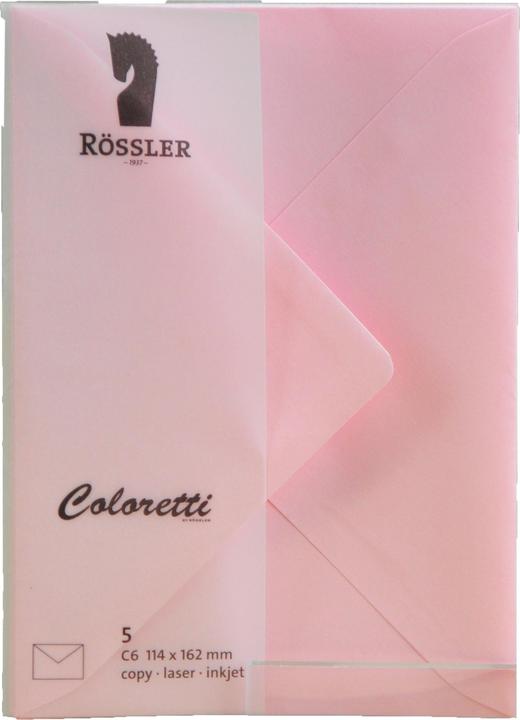 Immagine prodotto Magni 220705523 - Buste Coloretti, 80 g/m², DIN C6, rosa, 5 pz. (C6, 5 x)