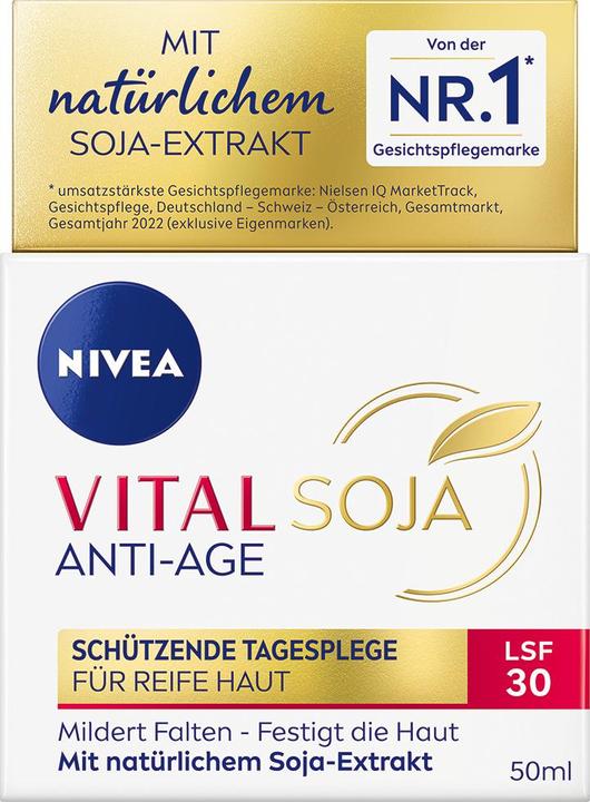 Actual product image NIVEA Vital Soy Protective Day Care SPF30 (50 ml, Day cream, SPF 30)