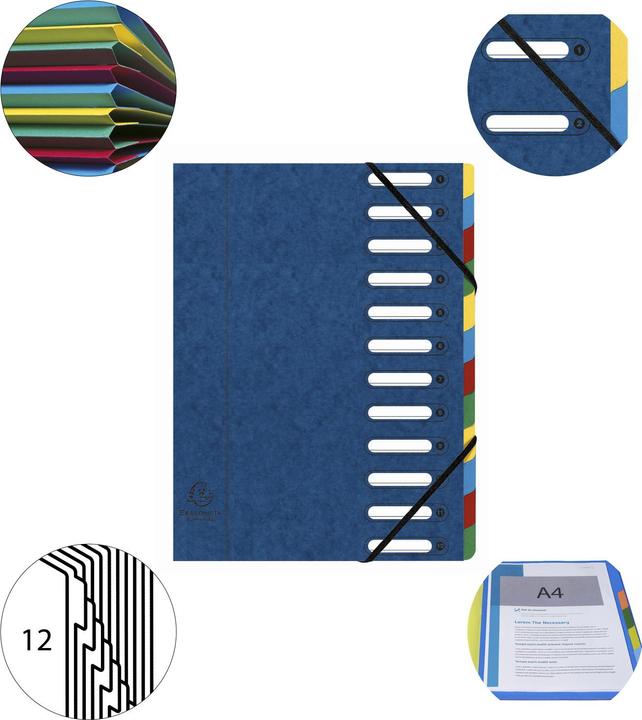 Productafbeelding Exacompta HARMONIKA - A4 dossiermappen (A4, 1 x)