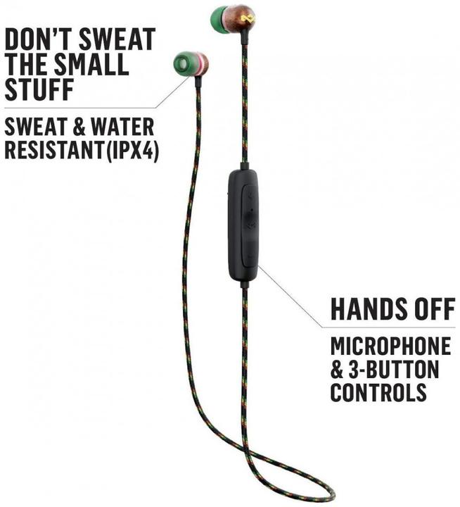 Actual product image House of Marley Smile Jamaica BT 2 (No noise cancelling, 9 h, Wireless)
