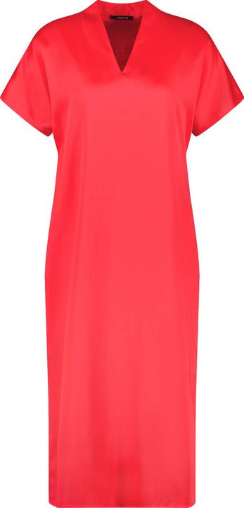 Taifun Fliessendes Midikleid mit V-Ausschnitt Kleid Langarm kurz - 62812 (40)