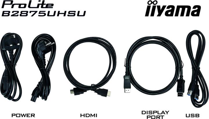 Actual product image iiyama B2875UHSU-B1 (3840 x 2160 Pixels, 28")