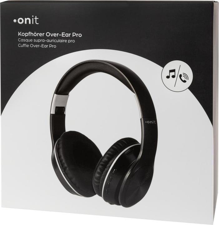 Image du produit Onit Casque sans fil supra-auriculaire Pro Noir (pas de réduction du bruit, 4 h, Sans fil)