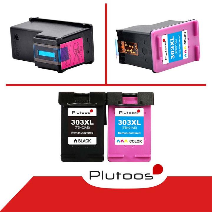 Produktbild Plutoos HP 303 XL HP 303 XL Patronen XXL kompatibel (BK, CL)