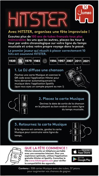 Immagine prodotto Dujardin Hitster 100% chansons françaises (Francese)