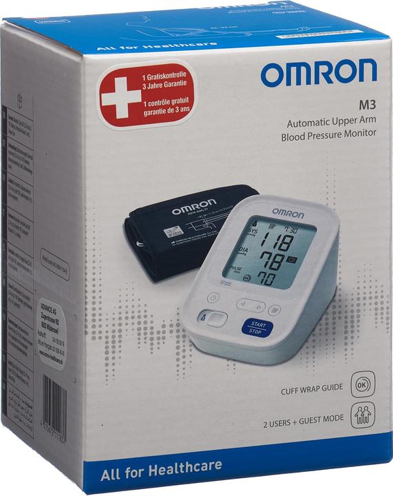 Actual product image Omron M3 (Blood pressure monitor upper arm)