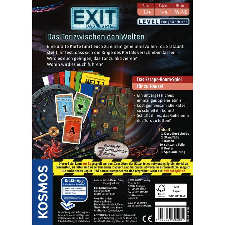 Actual product image Kosmos EXIT - The game: The gate between the worlds (German)