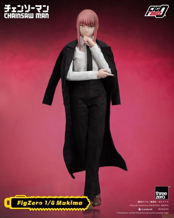 Actual product image ThreeZero Chainsaw Man FigZero Action Figure 1/6 Makima 28 cm