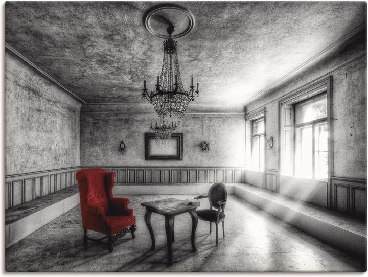 Produktbild Artland Lost Place - Roter Sessel T9SH (60 x 45 cm)