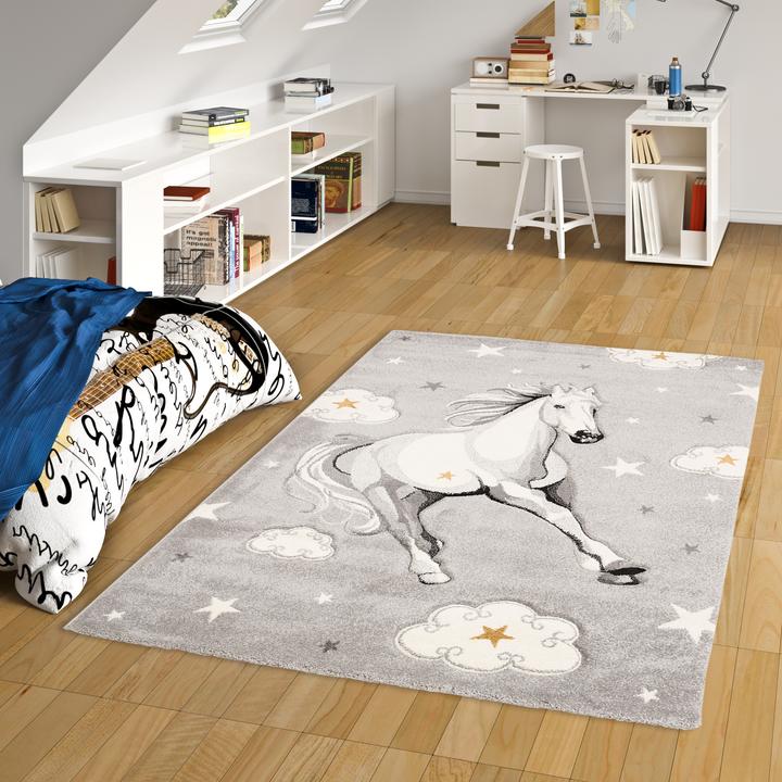 Image du produit Pergamon Tapis pour enfants Maui Kids cheval étoiles (140 x 200 cm)