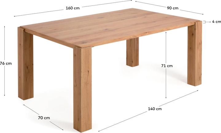Image du produit Kave Home Deyanira (160 x 90 x 76 cm)