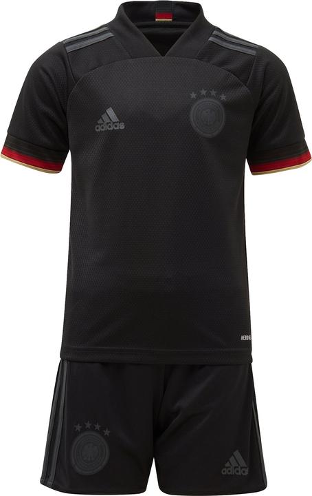 Produktbild adidas DFB Mini Kit Auswärtsausrüstung EM 2020/2021 (Grösse: 104, black) (104)
