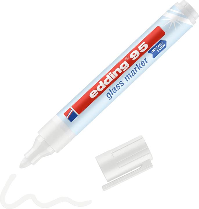Image du produit Edding Marqueur pour verre (Blanc, 3 mm, 1 x)