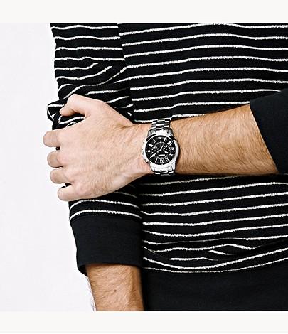 Actual product image Fossil Grant (Analogue wristwatch, Chronograph, 44 mm)