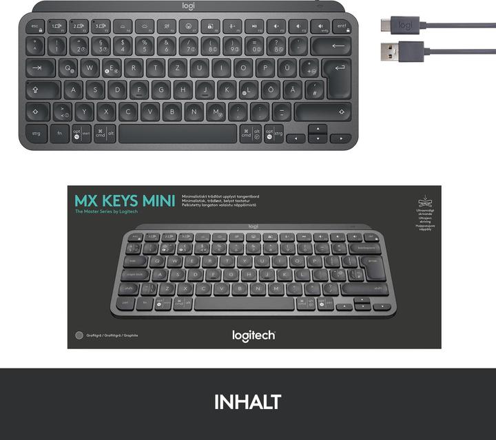 Actual product image Logitech MX Keys Mini (DE, Wireless)