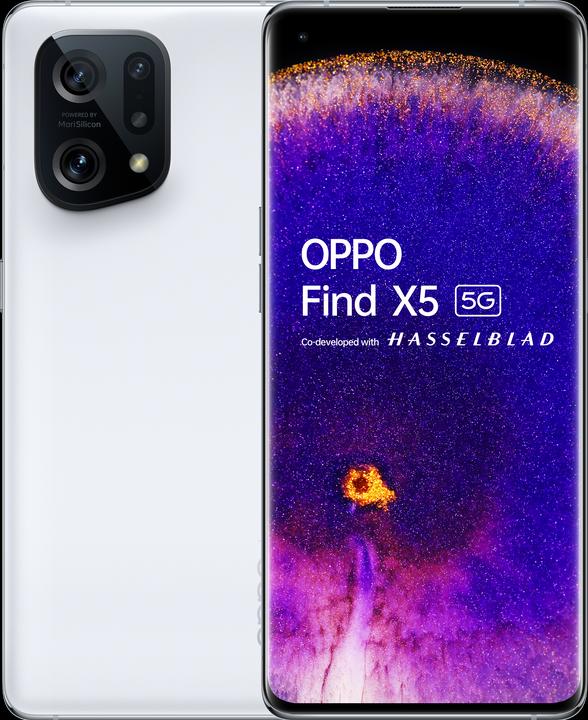 OPPO Find X5 (256 GB, White, 6.55", SIM + eSIM, 50 Mpx, 5G)