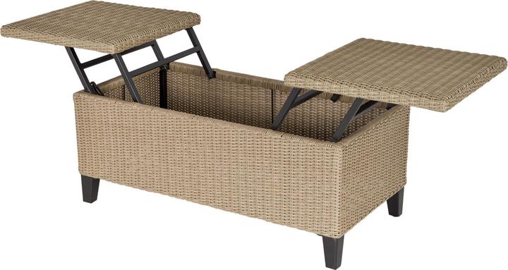 Produktbild Outsunny 2in1 Gartentisch mit Stauraum