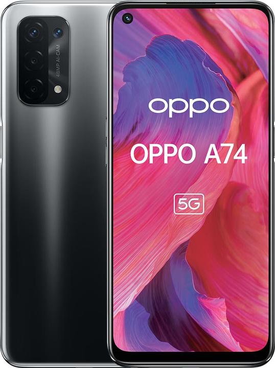 OPPO A74 (128 GB, Fluid Black, 6.50", Dual SIM, 48 Mpx, 5G)