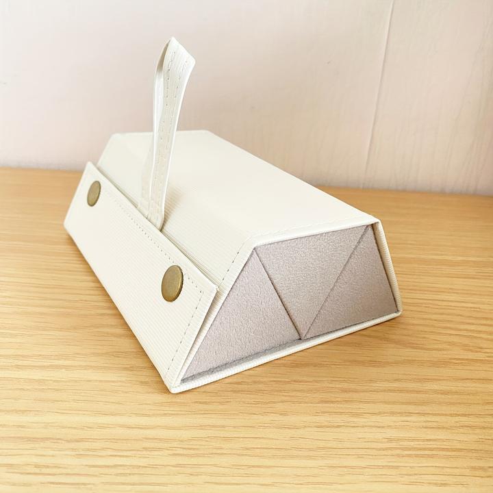 Image du produit Only-Bags.Store 1pc Glasses Organizer Case, Portable Glasses Case, PU Leder Hanging Foldable Eyeglasses Case