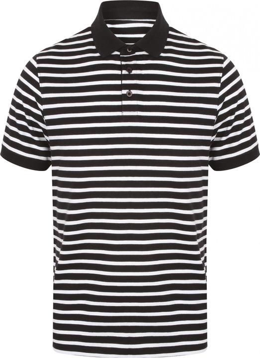 Front Row Gestreiftes Jersey-Poloshirt