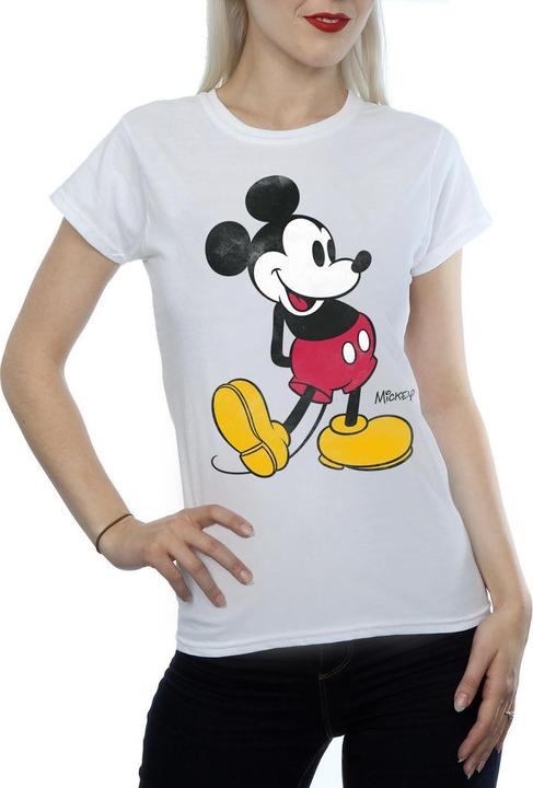 Actual product image Disney Womens/Ladies Mickey Mouse Classic Kick Cotton T-Shirt (XL)