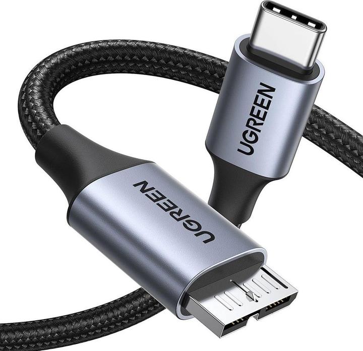 Ugreen Cable USB-C to Micro USB 15231, 0.5m (space grey) (0.50 m, USB 3.2 Gen 1)