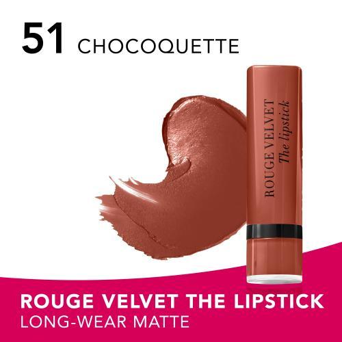 Actual product image Bourjois Rouge Velvet The Lipstick (51 Chocoquette)