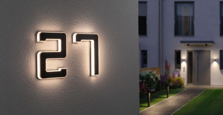 Actual product image Paulmann Solar house number (20 lm, IP44)
