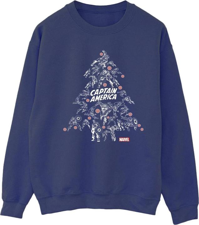 Immagine prodotto Captain America Christmas Tree Felpa Donna (4XL)