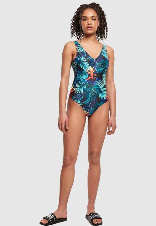 Produktbild Urban Classics Ladies High Leg Pattern Swimsuit - 12168 (XL)