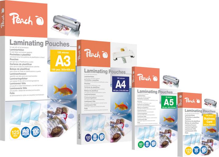 Image du produit Peach Feuille de plastification A5 (A5, 100 pièce(s), 125 µm)