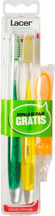 Image du produit Lacer Brosse de voyage Medium Double Brush (Moyen, 2 x)