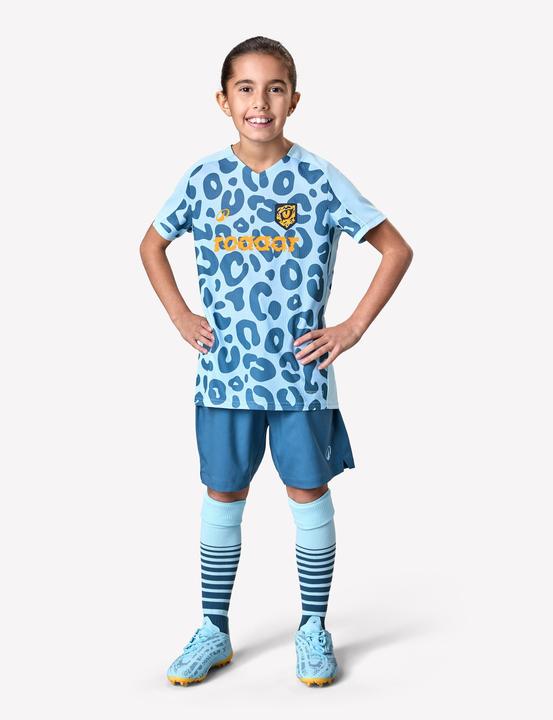 Produktbild Kipsta Mädchen Fussball Trikot - Viralto Leopard blau (8, 9, 10)