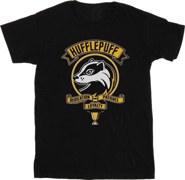 Immagine prodotto Hufflepuff Toon Crest Maglietta Ragazze (152, 158)