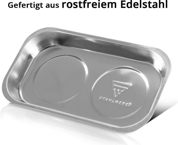 Produktbild Stahlwerk Magnetschale MS-28 ST 3er Set 237 x 136 x 28mm Magnetteller Haftschale (3 x)