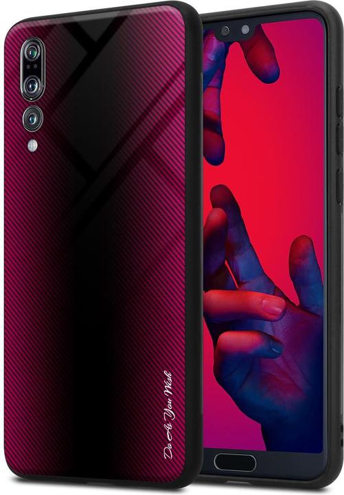 Image du produit Cadorabo TPU Couverture en verre rayé (Huawei P20 Pro, Huawei P20 Plus)