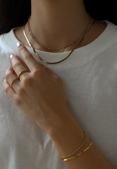 Immagine prodotto Tara Style Set di gioielli Siara (impermeabile) (Acciaio inossidabile placcato oro 18k, 100% impermeabile)