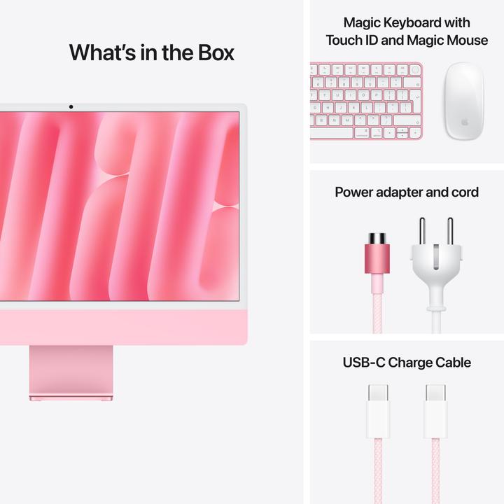 Image du produit Apple iMac 2024 (M4, 16 Go, 256 Go, Apple M4 10-Core)