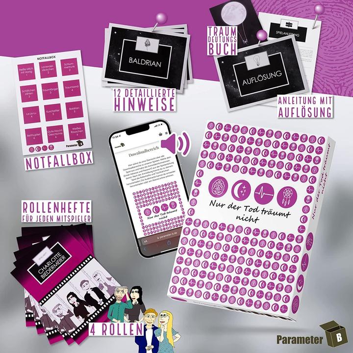 Actual product image Parameter B PARPB003 - Nur der Tod träumt nicht - Krimi-Dinner Spiel, für 4 Spieler, ab 16 Jahren (DE-Ausgabe) (German)