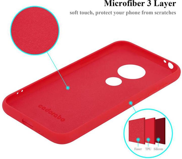 Actual product image Cadorabo TPU Liquid Silicone Case Cover (Motorola Moto E5 Play Go)