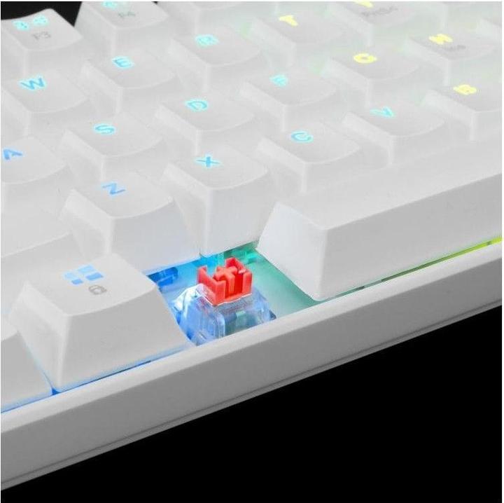 Actual product image White Shark Mechanical Gaming Keyboard Shinobi, OUTEMU RED Switch, Full Rainbow RGB LED Backlight, U (US, Cable)