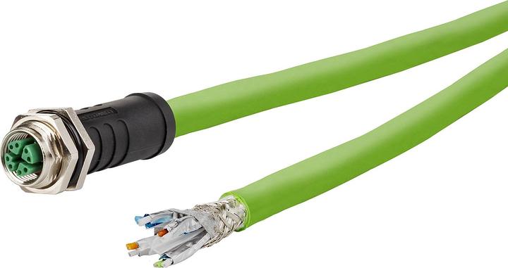 Produktbild Metz Connect Anschlussleitung M12 (S/FTP, CAT6a, 1 m)