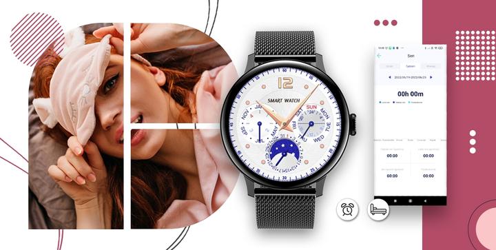 Immagine prodotto Giewont Smartwatch da donna GW330-3 Nero-Cinturino in silicone nero + Bracciale nero