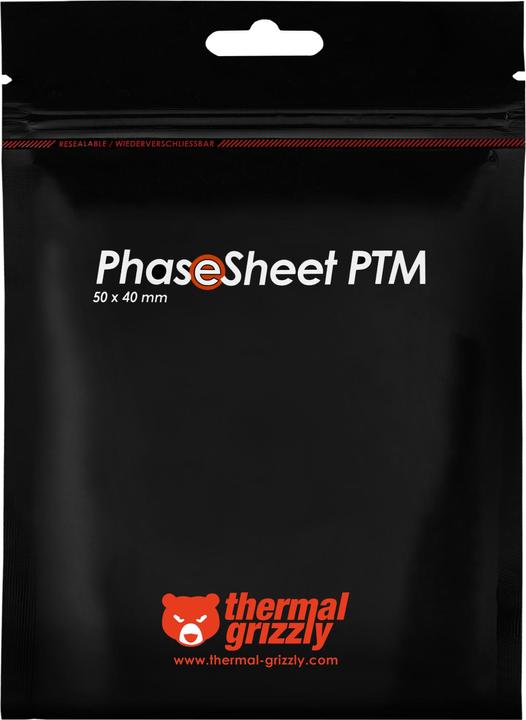Actual product image Thermal Grizzly PhaseSheet PTM - 50x40mm (0.20 mm)