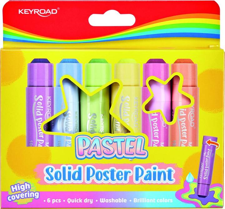 Immagine prodotto Keyroad colori per poster, penne, pastello, 6x10g, scatola, mix di colori (Miscelazione dei colori, 6 x)