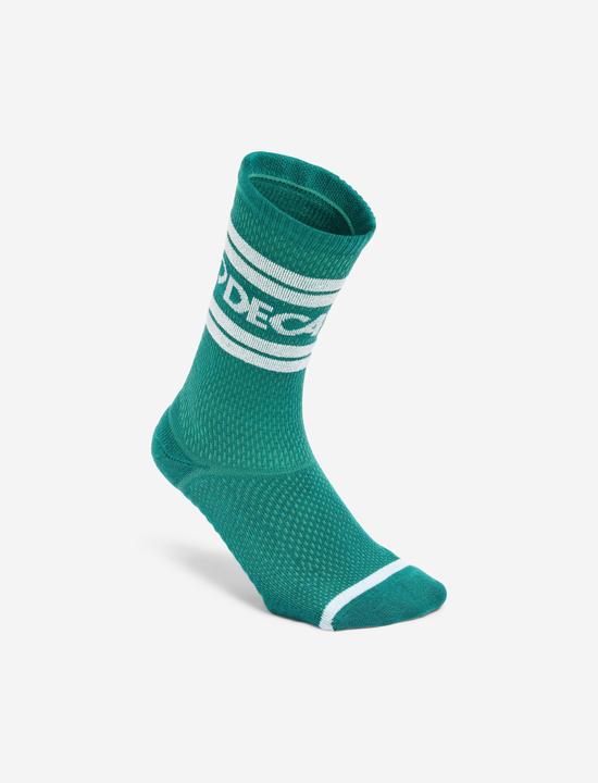 Image du produit Decathlon Chaussettes mid calf, vert et blanc, lot de 2 (35, 38)