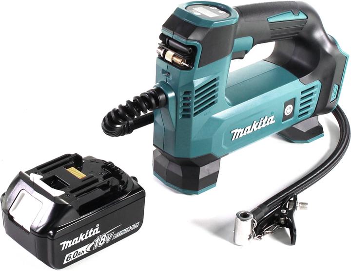 Produktbild Makita DMP 180 G1 Akku Kompressor 18 V 8,3 bar 1x Akku 6,0 Ah - ohne Ladegerät (8.30 Bar, 12 l)