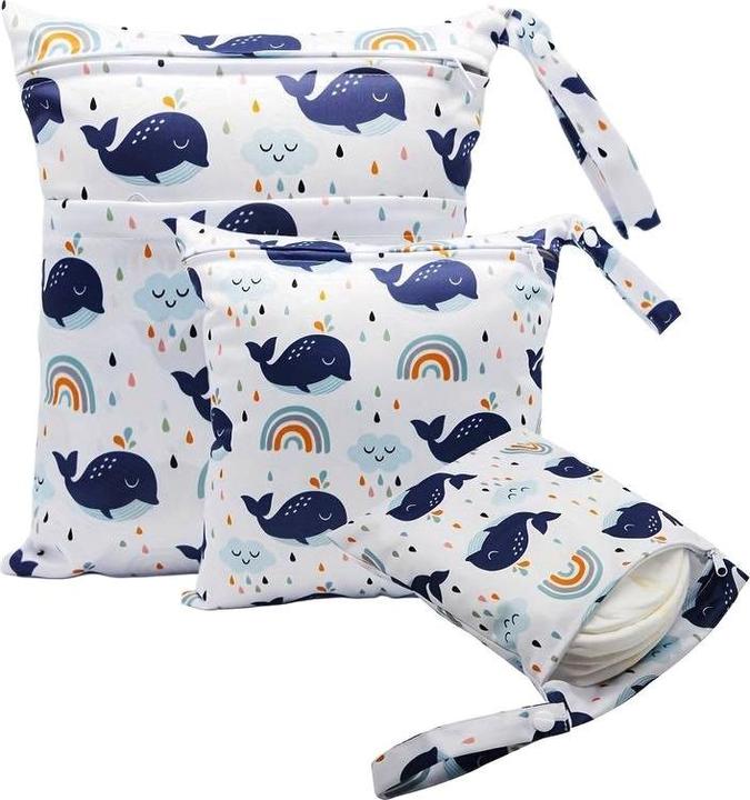 Immagine prodotto ASMI Set di 3 borse per pannolini 30x36cm + 28x30cm + 20x24cm
